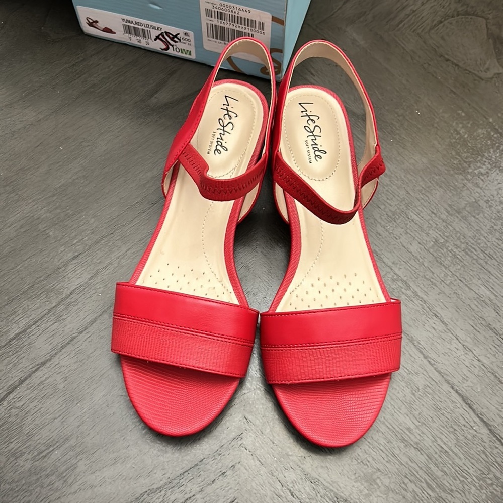 LifeStride Yuma Red Liz/Silky (Wide) - Picture 3 of 6